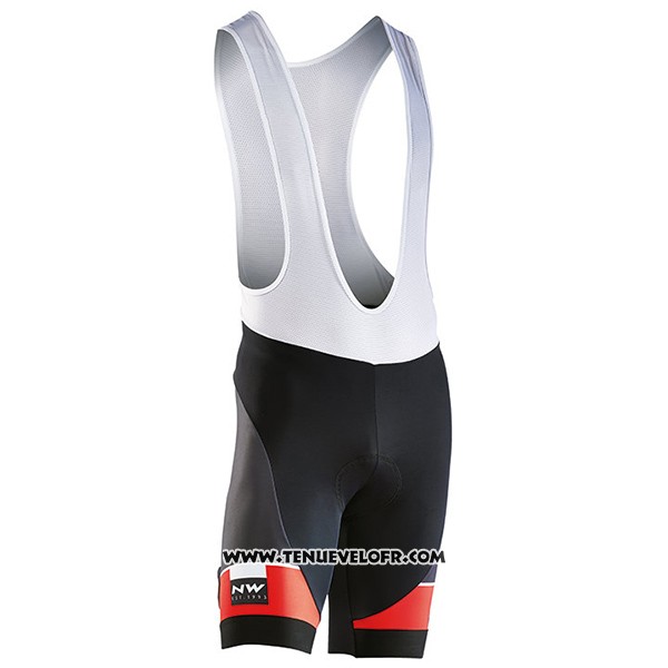 2017 Maillot Ciclismo Northwave Blade Noir et Rouge Manches Courtes et Cuissard