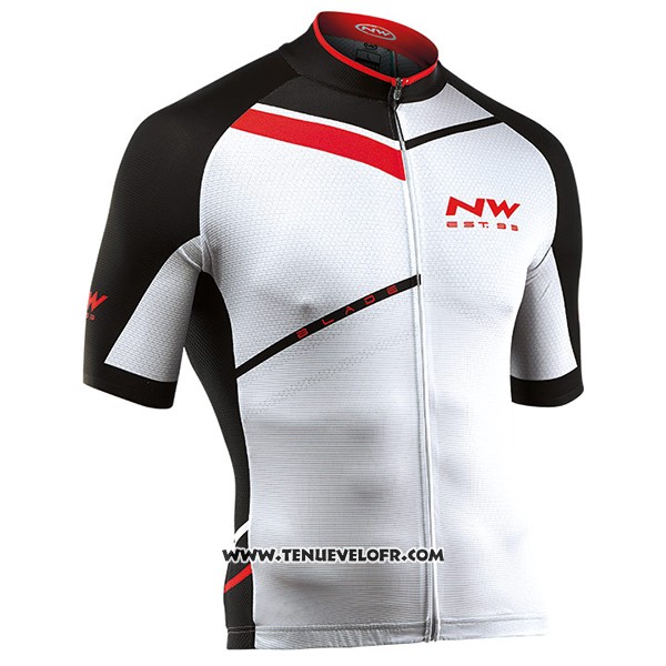 2017 Maillot Ciclismo Northwave Blanc Manches Courtes et Cuissard