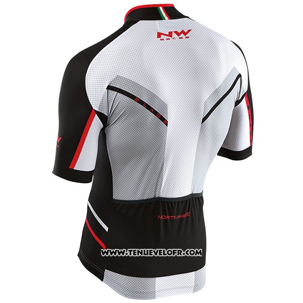 2017 Maillot Ciclismo Northwave Blanc Manches Courtes et Cuissard
