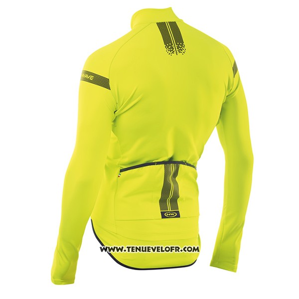 2017 Maillot Ciclismo Northwave Ml Jaune Manches Longues et Cuissard