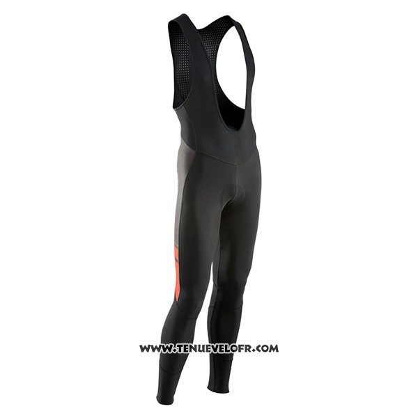 2017 Maillot Ciclismo Northwave Ml Noir et Blanc Manches Longues et Cuissard