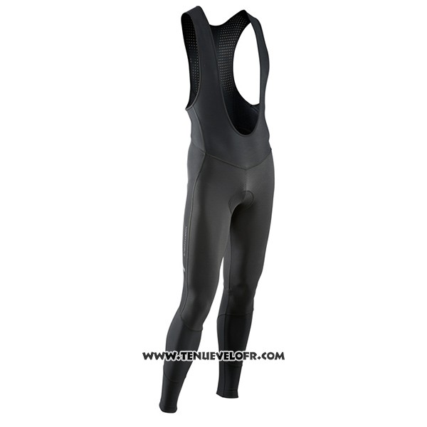 2017 Maillot Ciclismo Northwave Ml Noir et Vert Manches Longues et Cuissard