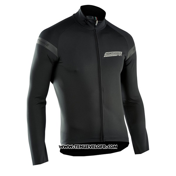 2017 Maillot Ciclismo Northwave Ml Profond Noir Manches Longues et Cuissard