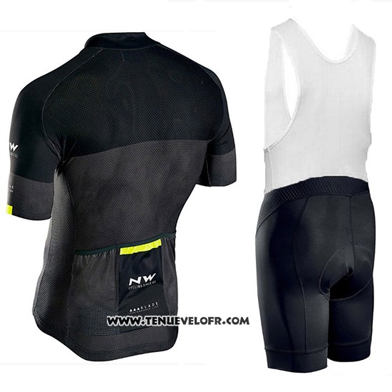 2018 Maillot Ciclismo Northwave Blade Noir Manches Courtes et Cuissard