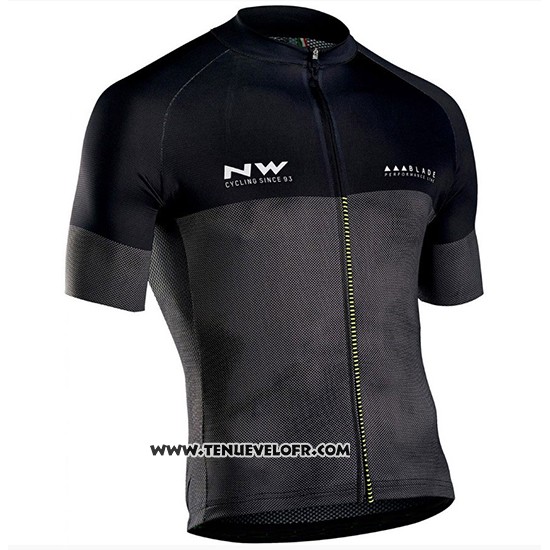 2018 Maillot Ciclismo Northwave Blade Noir Manches Courtes et Cuissard