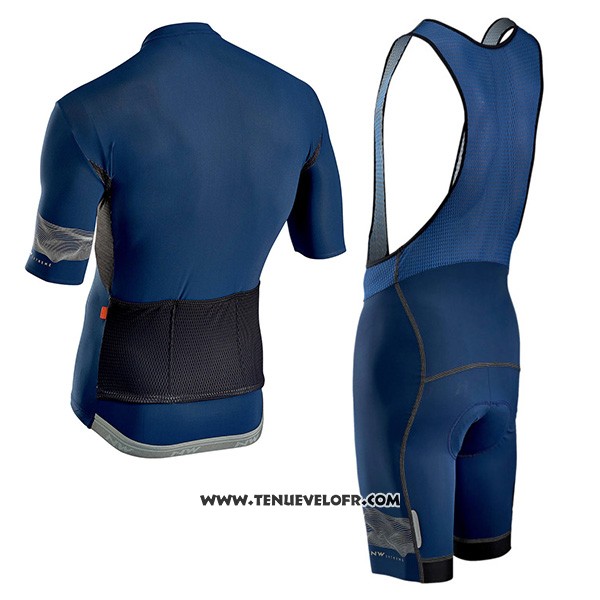 2019 Maillot Ciclismo Northwave Extreme 3 Fonce Bleu Manches Courtes et Cuissard