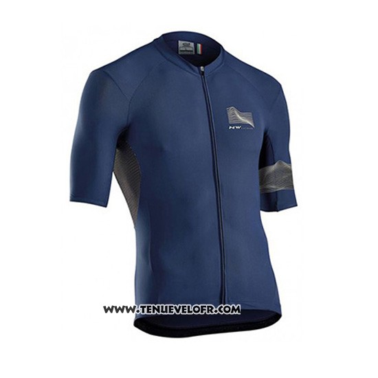 2019 Maillot Ciclismo Northwave Extreme 3 Fonce Bleu Manches Courtes et Cuissard