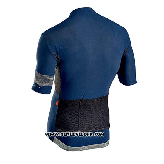 2019 Maillot Ciclismo Northwave Extreme 3 Fonce Bleu Manches Courtes et Cuissard