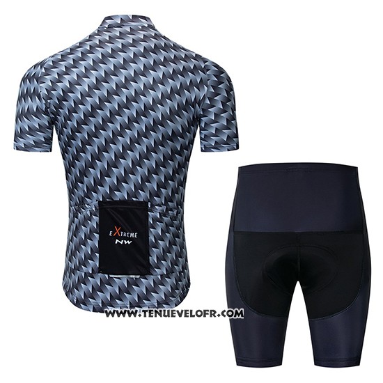 2019 Maillot Ciclismo Northwave Gris Orange Manches Courtes et Cuissard