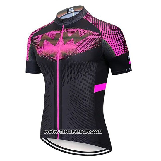 2020 Maillot Ciclismo Northwave Fuchsia Noir Manches Courtes et Cuissard