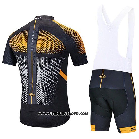 2020 Maillot Ciclismo Northwave Orange Noir Manches Courtes et Cuissard