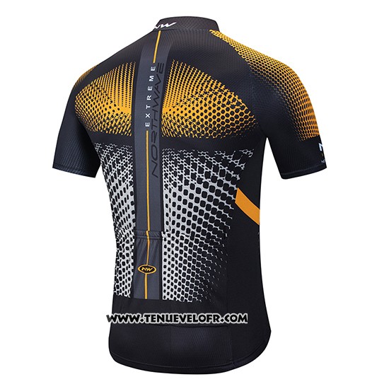 2020 Maillot Ciclismo Northwave Orange Noir Manches Courtes et Cuissard