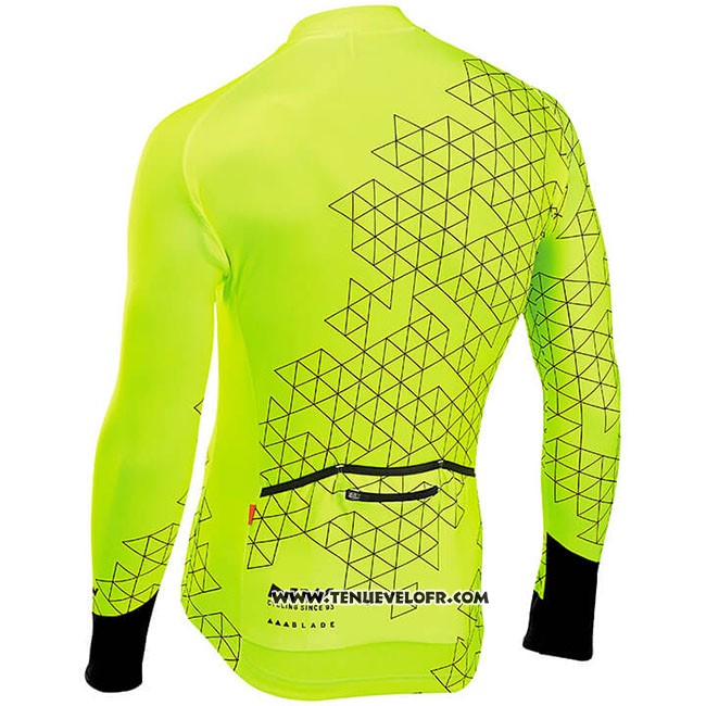 Maillot Ciclismo Northwave Jaune Manches Longues et Cuissard