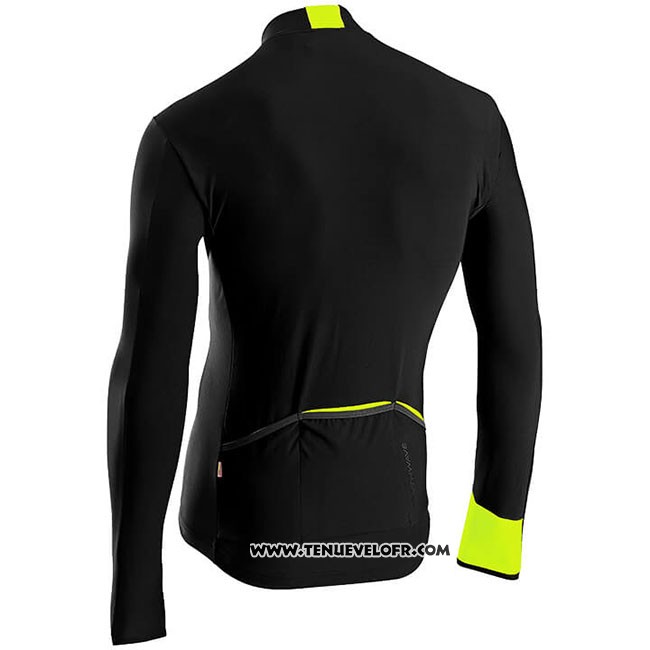 Maillot Ciclismo Northwave Noir Jaune Manches Longues et Cuissard