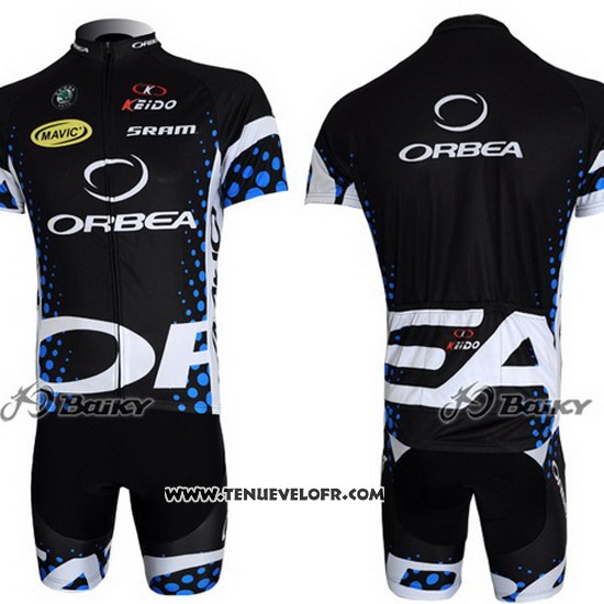 2013 Maillot Ciclismo Orbea Noir Manches Courtes et Cuissard