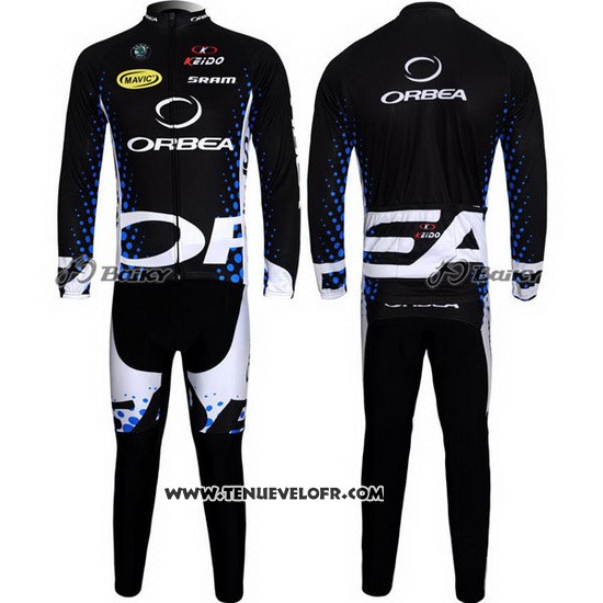 2013 Maillot Ciclismo Orbea Noir Manches Longues et Cuissard