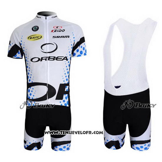 2013 Maillot Ciclismo Orbea Noir et Blanc Manches Courtes et Cuissard