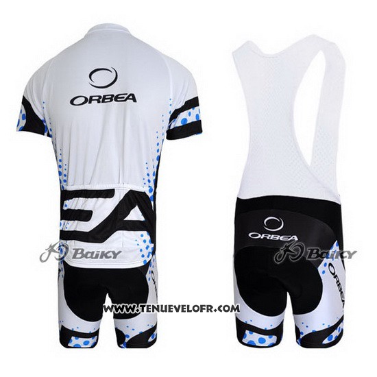 2013 Maillot Ciclismo Orbea Noir et Blanc Manches Courtes et Cuissard