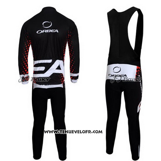 2013 Maillot Ciclismo Orbea Noir et Rouge Manches Longues et Cuissard