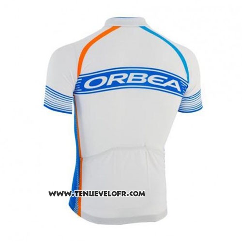 2015 Maillot Ciclismo Orbea Azur et Blanc Manches Courtes et Cuissard
