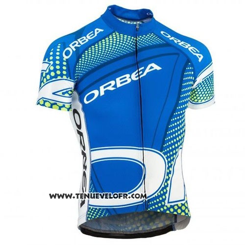 2015 Maillot Ciclismo Orbea Azur et Noir Manches Courtes et Cuissard