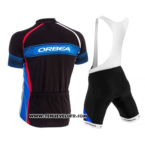 2015 Maillot Ciclismo Orbea Noir et Azur Manches Courtes et Cuissard