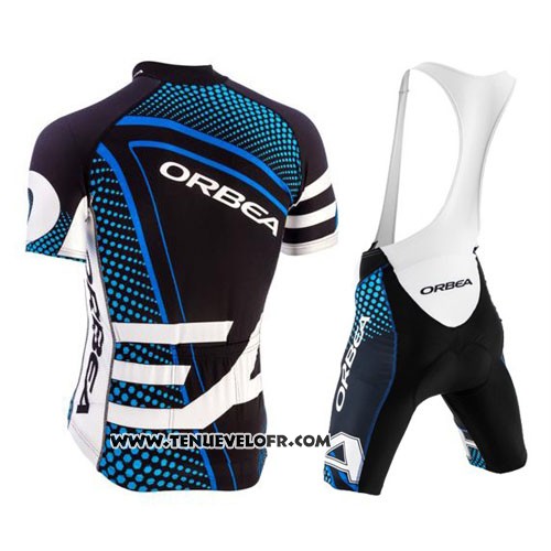 2015 Maillot Ciclismo Orbea Noir et Bleu Manches Courtes et Cuissard