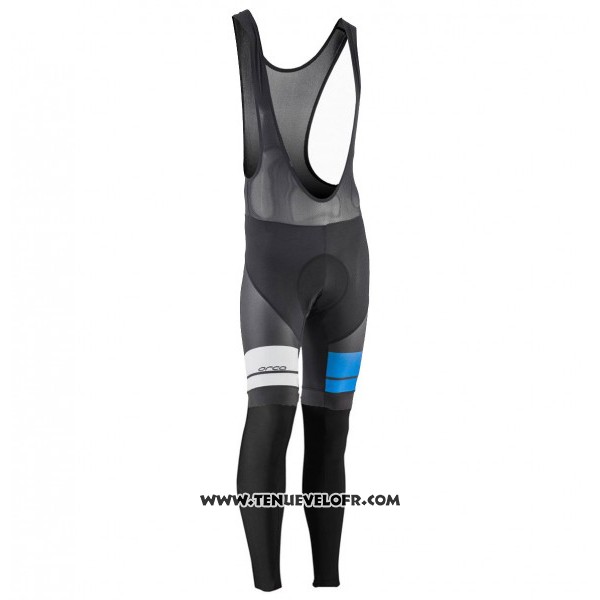 2017 Maillot Ciclismo Orbea Noir et Blanc Manches Longues et Cuissard