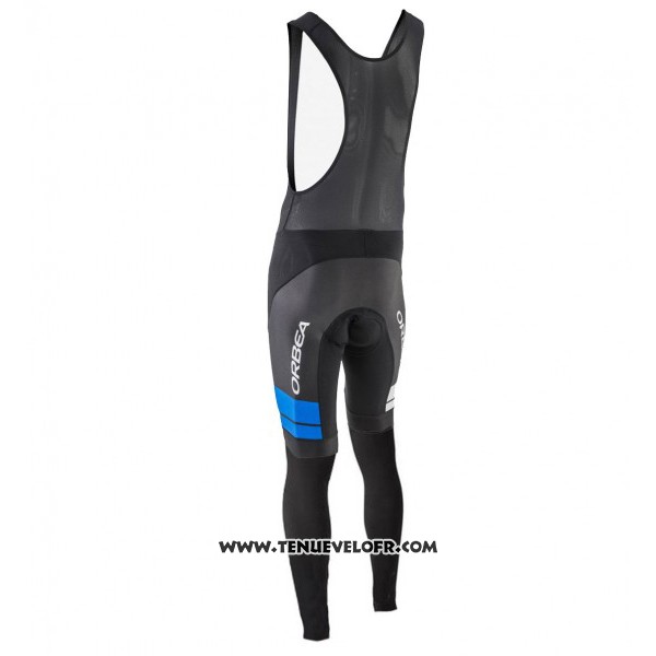 2017 Maillot Ciclismo Orbea Noir et Blanc Manches Longues et Cuissard