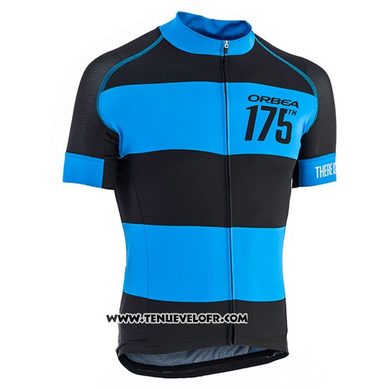 2017 Maillot Ciclismo Orbea Noir et Bleu Manches Courtes et Cuissard