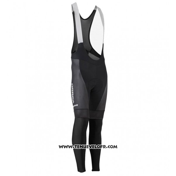 2017 Maillot Ciclismo Orbea Noir et Vert Manches Longues et Cuissard