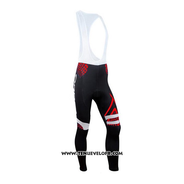 2017 Maillot Ciclismo Orbea Rouge et Noir Manches Longues et Cuissard