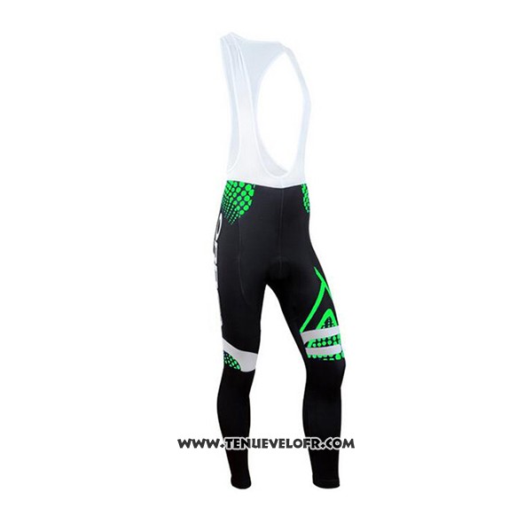 2017 Maillot Ciclismo Orbea Vert et Noir Manches Longues et Cuissard
