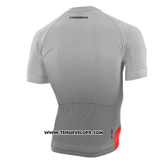 2020 Maillot Ciclismo Orbea Jaune Orange Manches Courtes et Cuissard