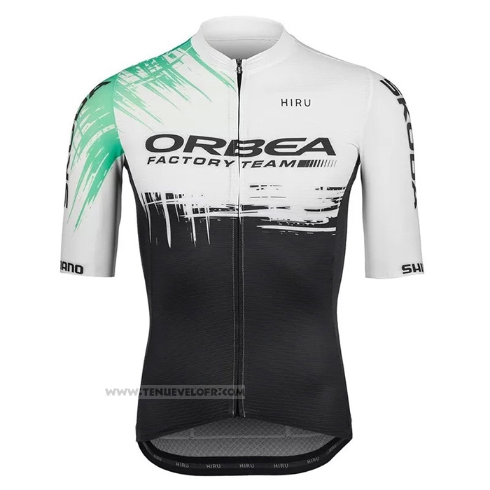 2021 Maillot Cyclisme Orbea Blanc Noir Manches Courtes et Cuissard