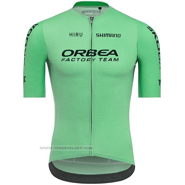 2021 Maillot Cyclisme Orbea Vert Manches Courtes et Cuissard