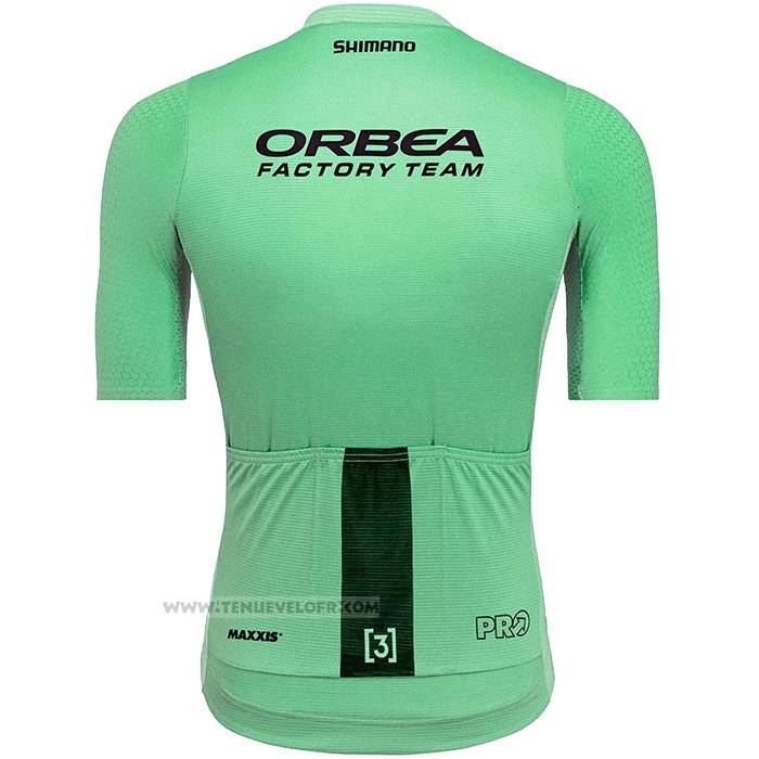 2021 Maillot Cyclisme Orbea Vert Manches Courtes et Cuissard