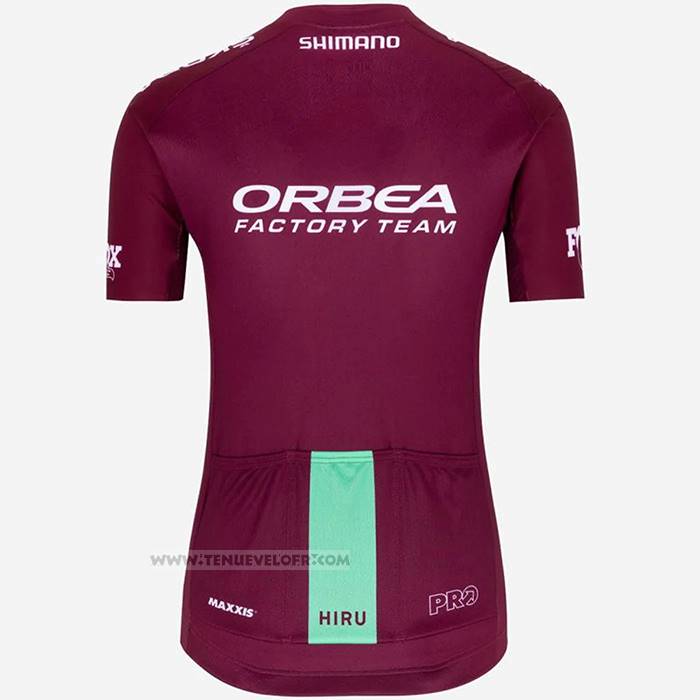 2023 Maillot Cyclisme Orbea Fuchsia Manches Courtes et Cuissard