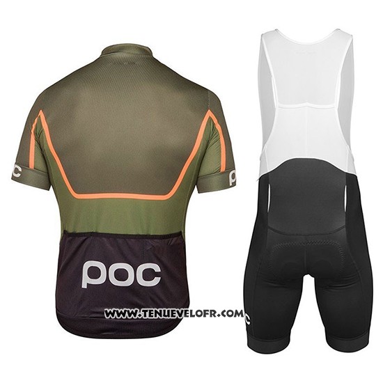 2018 Maillot Ciclismo POC Essential Road Block Camouflage Manches Courtes et Cuissard
