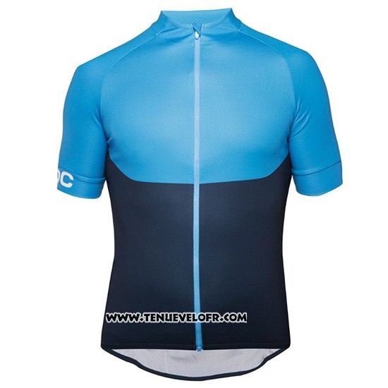 2018 Maillot Ciclismo POC Essential XC Bleu Manches Courtes et Cuissard