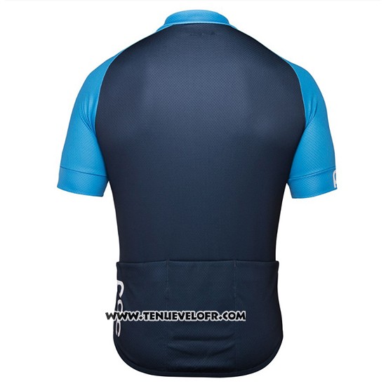 2018 Maillot Ciclismo POC Essential XC Bleu et Noir Manches Courtes et Cuissard