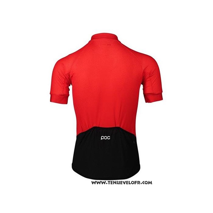 2020 Maillot Ciclismo POC Rouge Noir Manches Courtes et Cuissard
