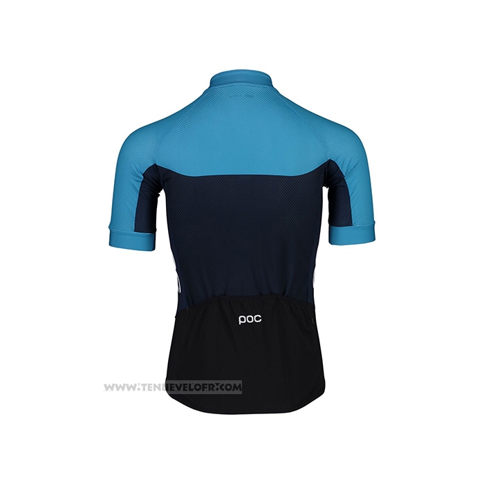 2021 Maillot Cyclisme POC Bleu Manches Courtes et Cuissard