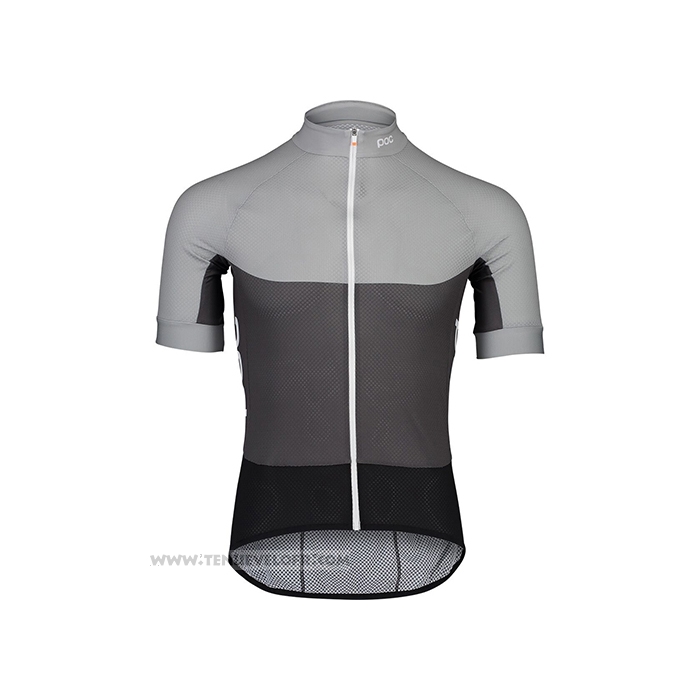 2021 Maillot Cyclisme POC Gris Manches Courtes et Cuissard