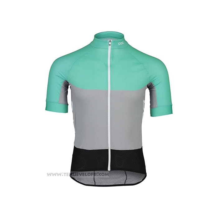2021 Maillot Cyclisme POC Vert Manches Courtes et Cuissard