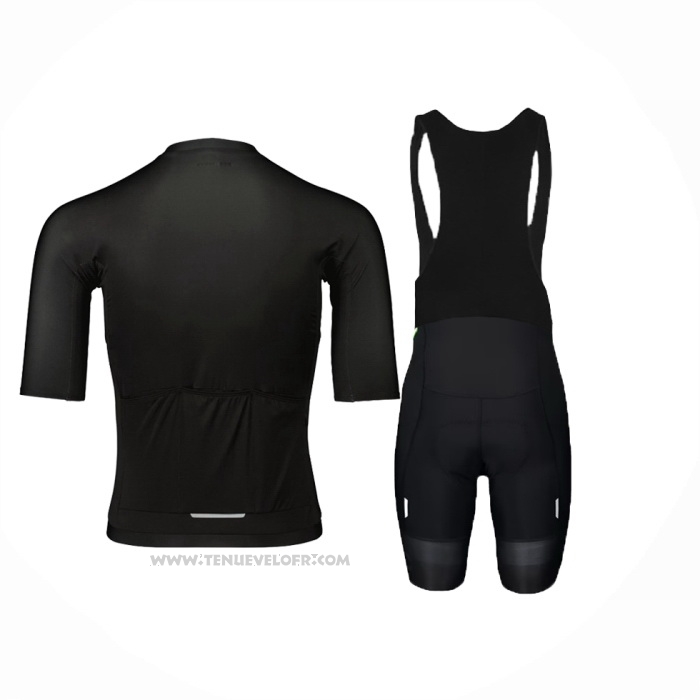 2024 Maillot Cyclisme POC Noir Manches Courtes Et Cuissard