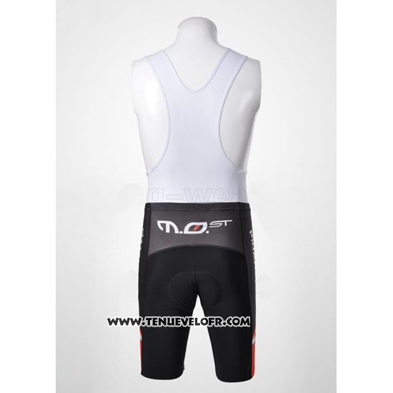 2010 Maillot Ciclismo Pinarello Noir et Rouge Manches Courtes et Cuissard