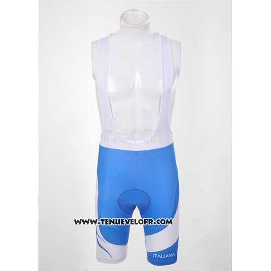 2011 Maillot Ciclismo Pinarello Azur et Blanc Manches Courtes et Cuissard
