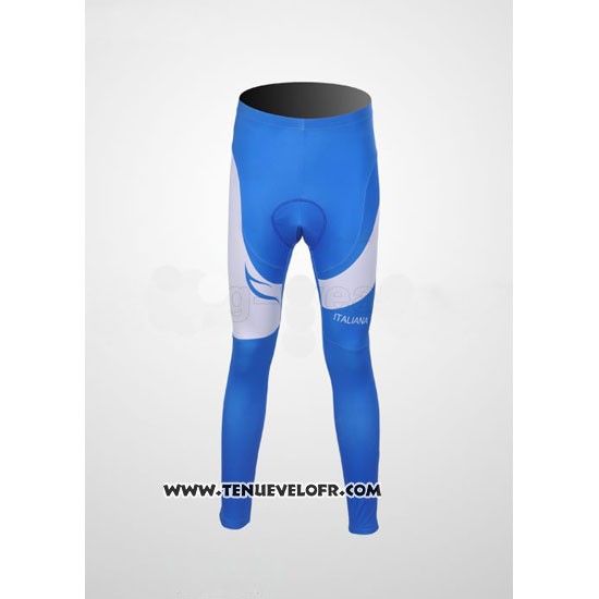 2011 Maillot Ciclismo Pinarello Azur et Blanc Manches Longues et Cuissard
