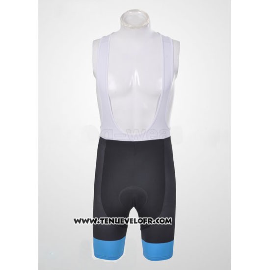 2011 Maillot Ciclismo Pinarello Azur et Noir Manches Courtes et Cuissard